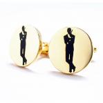 Gold James Bond Silhouette Cuff 1.JPG